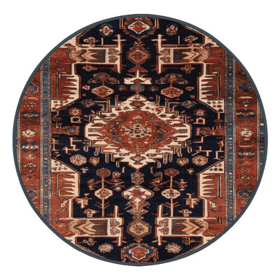 Machine Washable Persian Brown Area Rug