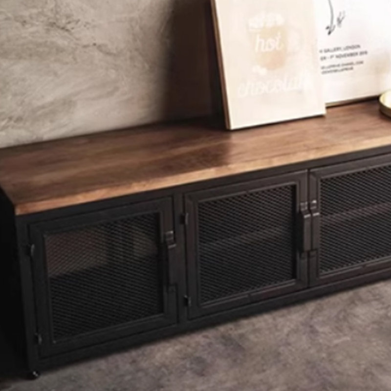 Meuble télé rétro de style industriel, 78.74"