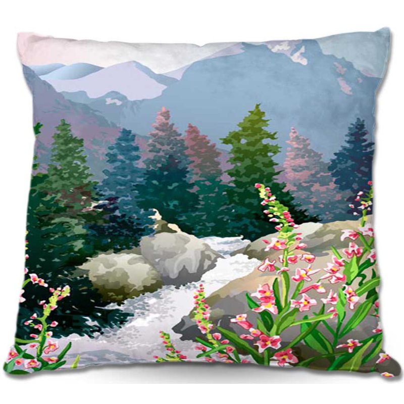 Coussin décoratif Mountain Stream, H 16 po x l 16 po x P 4 po