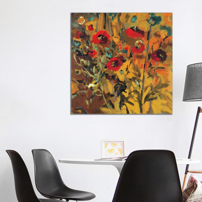 Wild Poppies - Wrapped Canvas Painting