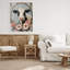 Joli portrait de vache à motif floral, estampe numérique, design par Petal Prints Design-1192781815-1192781768