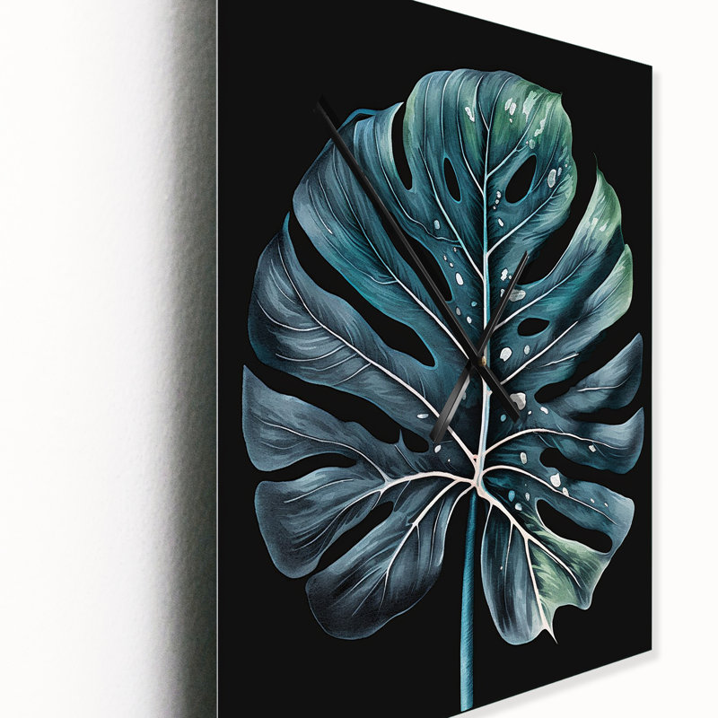 Irmfriede - Horloge murale moderne florale, H 40 po x l 30 po