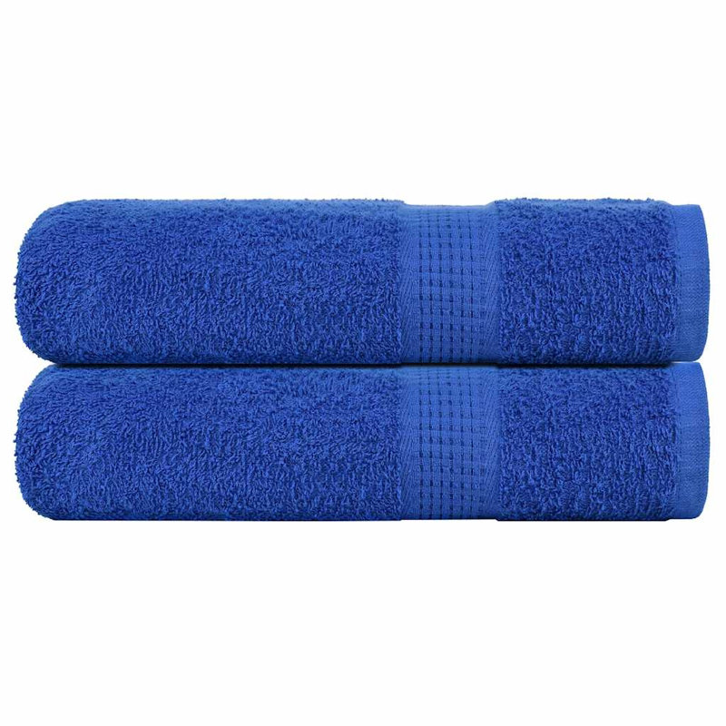 Sawiki 100% Cotton Bath Towels, Blue, Hand Towel - 4 Pack