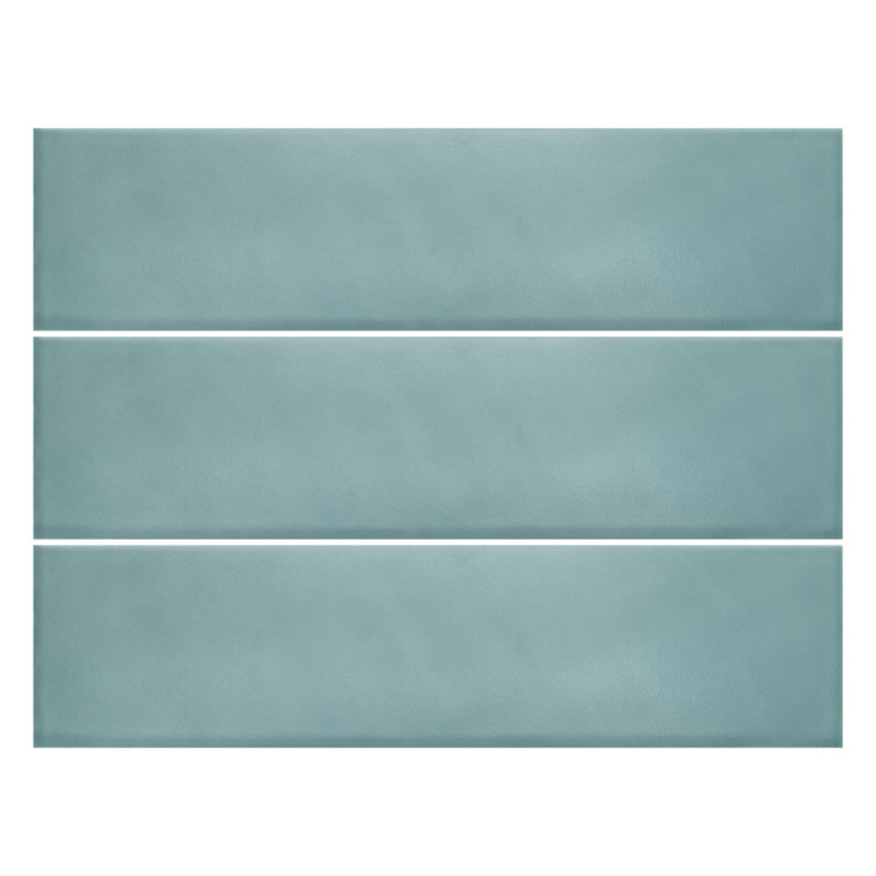 Ombre 3" x 12" Matte Ceramic Singular Tile Wall Tile, Light Green