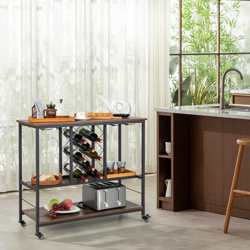 Edgilyn Steel Bar Cart