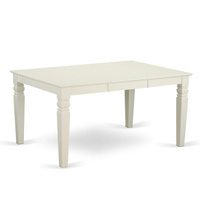 Plateau de table de salle à manger Weston, Blanc lin, Blanc lin