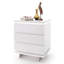 Haeli 50cm W Stainless Steel Bedside Table