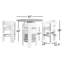 Darlington 5 - Person Pedestal Dining Set-1359425184