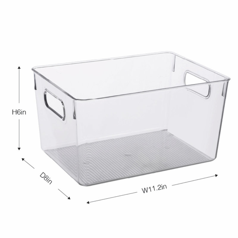 Ezystorage  Clear Rectangle Food, Fridge, Pantry & General Storage Bin