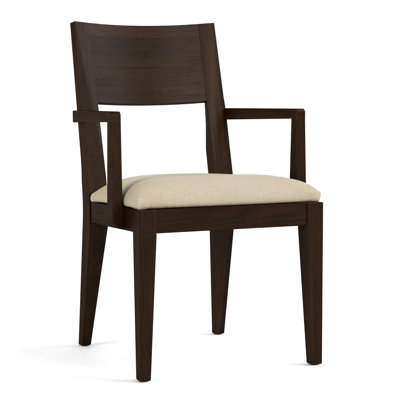 Dwyer 18.5'' H Upholstered Maple Armchair