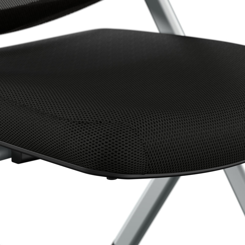 Ensemble de 2 chaises pliantes à dossier en filet Bush Business Furniture Envision
