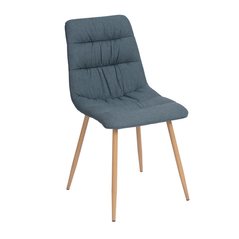 44cm H Fabric Upholstered Side Chair, Blue