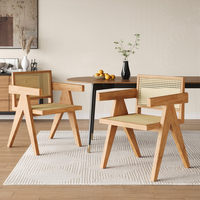 Arm Dining Chair, Natural
