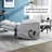 Dual Motor Infinite Position Up To 350 LBS Leatherair Power Lift Recliner Chair, Heavy Duty Motion Mechanism With 8-Point Vibration Massage And Lumbar Heating-830344321