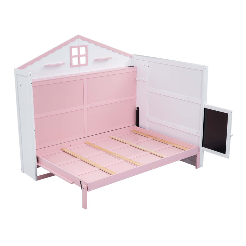 Lit escamotable Wood House avec USB