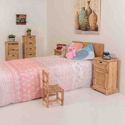 Flinchum Solid Wood 35cm W 4 - Drawer Chest of Drawers