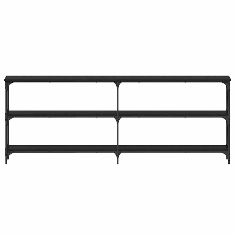 Console Table, Black Oak