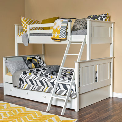 Edick Kids Twin Over Full Bunk Bed with Trundle