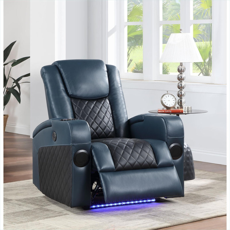 Fauteuil inclinable électrique xpiyaer, Noir / Bleu