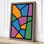 Stained Glass Rhythm Geometric - Wrapped Canvas-1989255425-1989255447