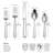 Mikasa Oliver 65-Piece 18/10 Stainless Steel Flatware Set, Service for 12