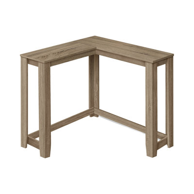 Accent Table, Console, Entryway, Narrow, Corner, Living Room, Bedroom, Brown Laminate, Contemporary, Modern