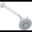 Bras de douche 10 po, ½ po standard US IPS, acier inoxydable avec bride à ajustement universel, finition chrome poli