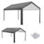 Housse de protection pour auvent 10 pièces x 10 pi 1 pièce Abri de garage en polyéthylène gris foncé résistant aux rayons UV et à l'eau avec cordons élastiques