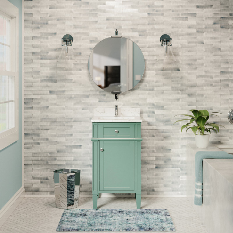 Lakeland 20" Bathroom Vanity, Green