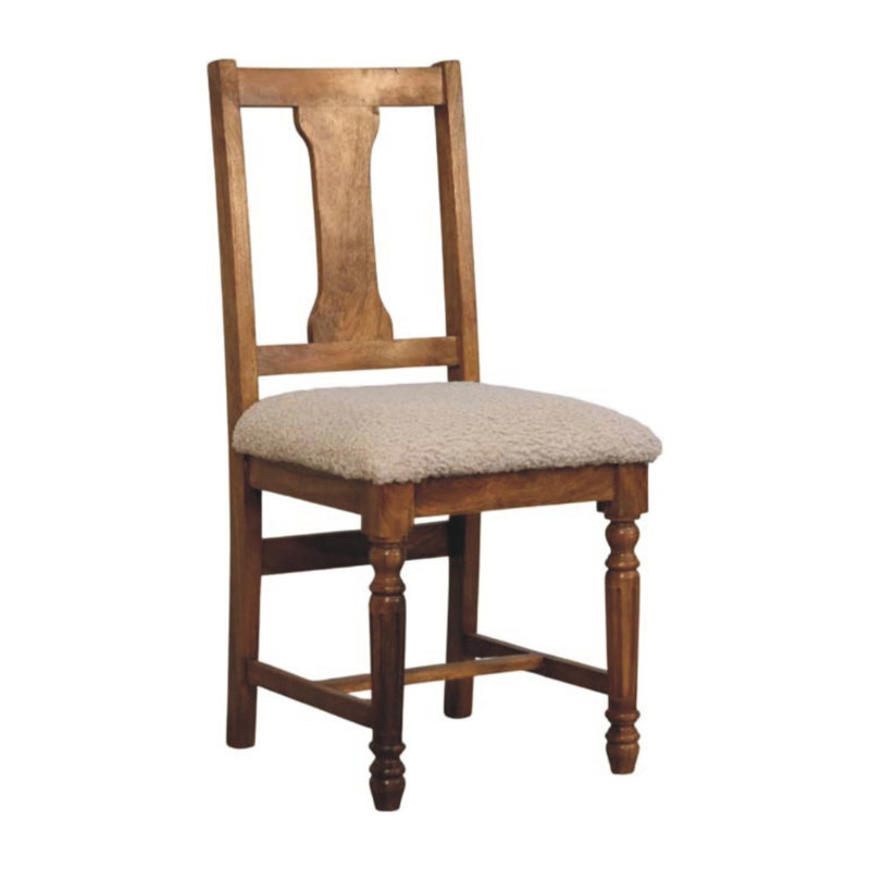 Chaise d'écriture avec pieds tournés