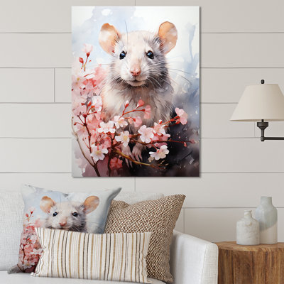 Rats Floral Portrait Blooms - Rodentmetal, art mural