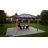 12' x 16' Hardtop Gazebo with Galvanized Steel Roof, Wood Permanent Pavilion Canopy Shelter with Clear Roof Top, UPF50+ Protection, Ceiling Hooks for Lawn, Backyard, Deck, Light Walnut-123821090
