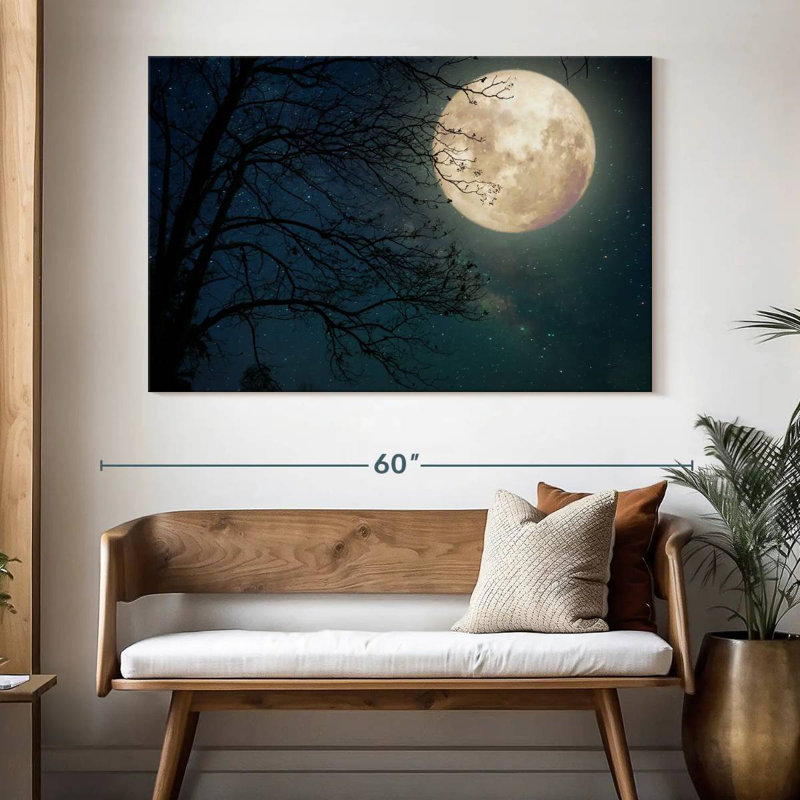 Oberle Starry Sky Full Moon, 34" H x 51" W
