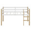 Lit mezzanine en bois avec échelle