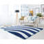 Tapis bleu marine / blanc pur Fitts-2022551694