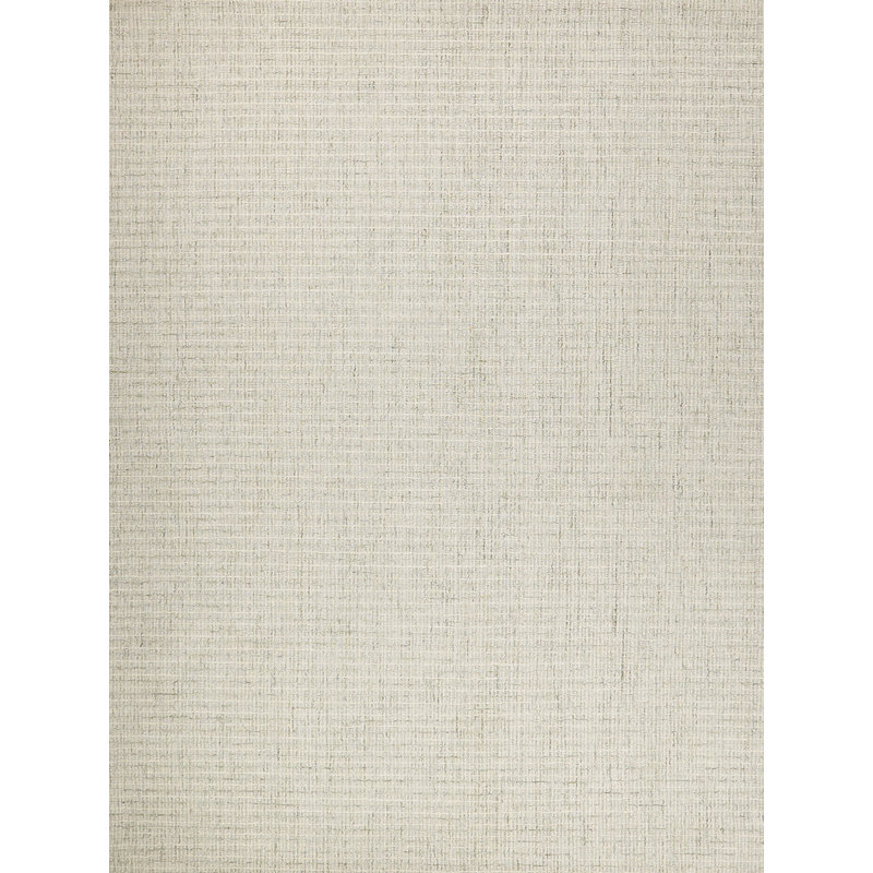Andora Hand Tufted Striped Area Rug in Sage Green/Ivory, Rectangle 5' x 8'