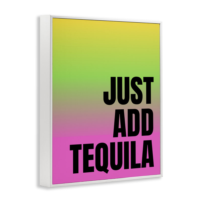  Just Add Tequila Gradient, estampe numérique par House of Lulu, H 30 po x l 24 po