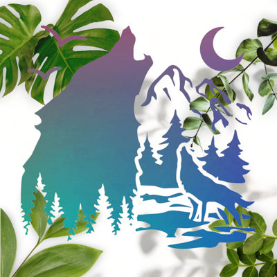 Eco-Friendly Forest Wolf Template