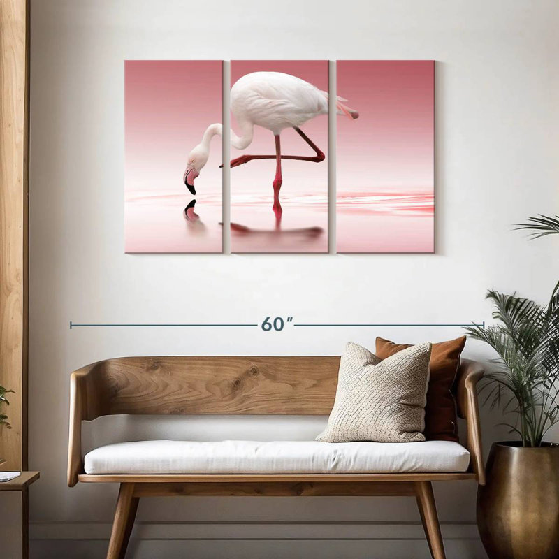 Brampt Bent Flamingo, 28" H x 45" W
