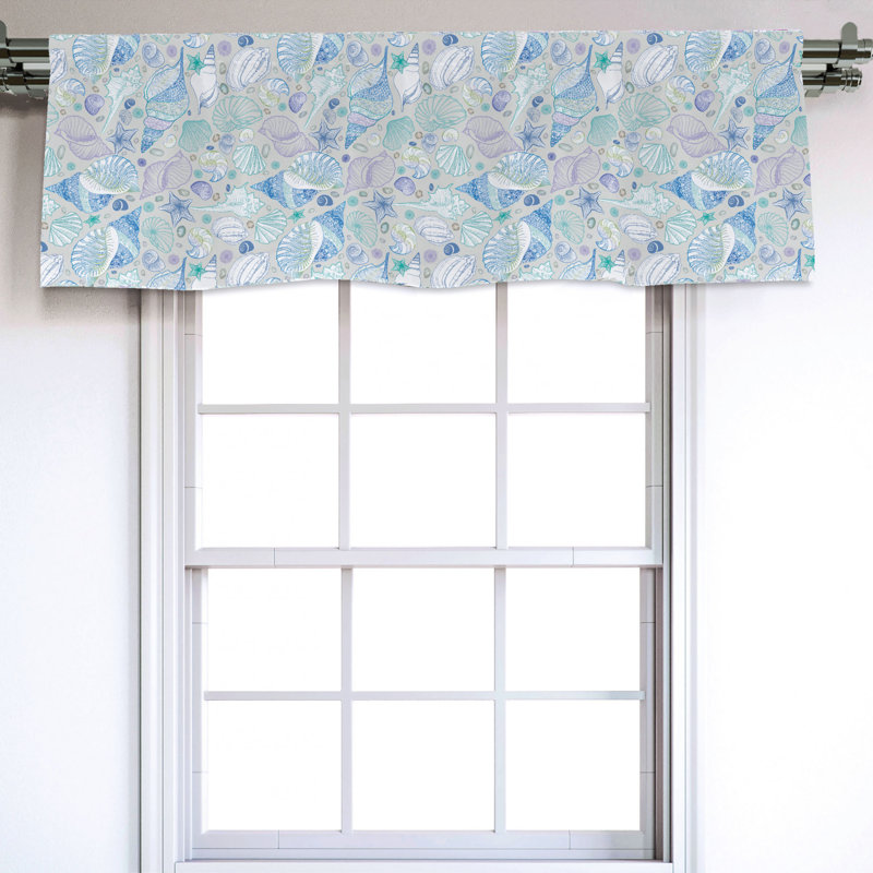 Sateen Ikat Ruffled Window Valance