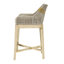 Ensemble de 2 tabourets de bar en bois de manguier fabriqués à la main Avira 