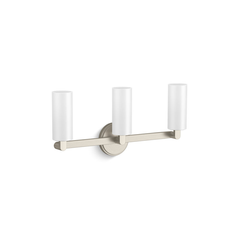 Crue Three-Light Sconce, Brushed Nickel