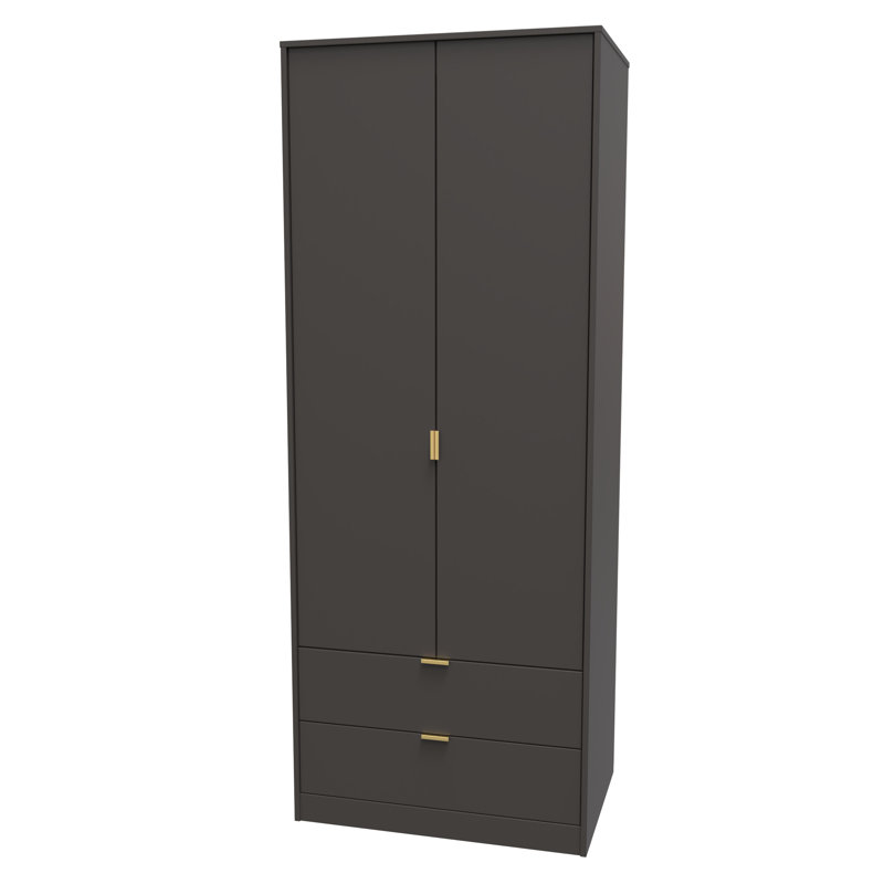 Turah Manufactured Wood Wardrobe, Graphite