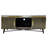 Gregario Brass 59in TV Console with Marble Top