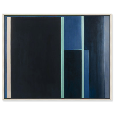 Desert Stillness I Canvas Abstract Print by Oliver Gal, Black Frame, 20 x 16