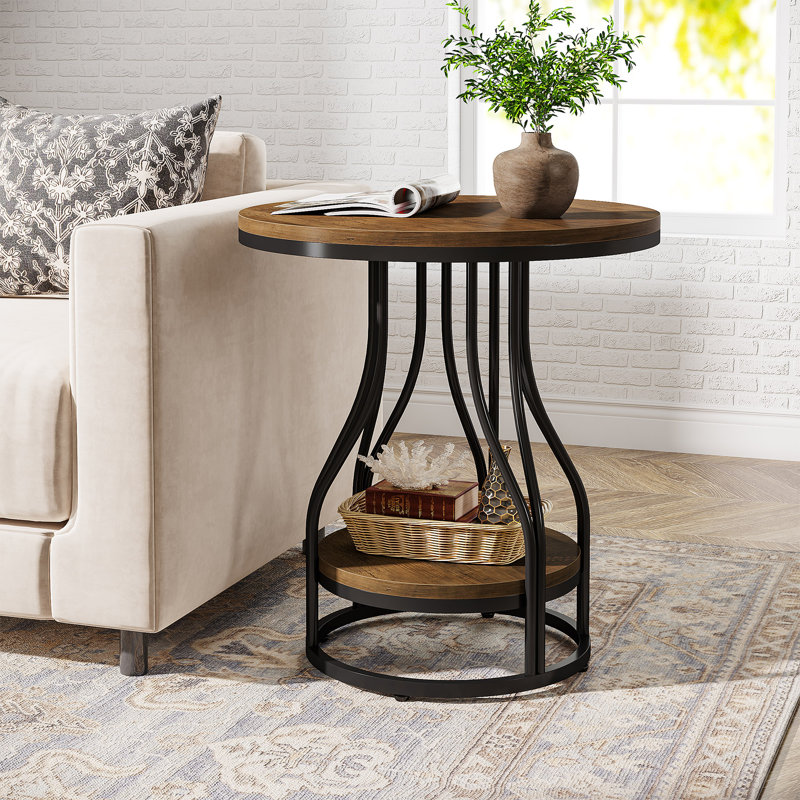 Table de bout Megois 23,22, Brun / Noir
