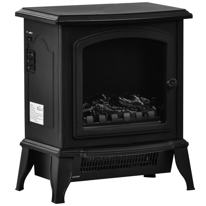 Marlon Belfry Heating Electric Stove with 220 BTU, Black, 35cm W  x 42cm H