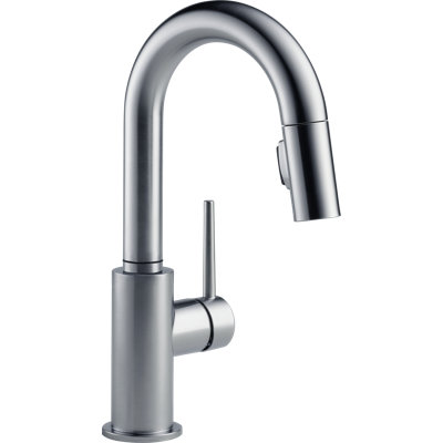 Trinsic Pull Down Sprayer Bar Faucet, Single Handle Prep Sink Faucet