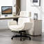 Chaise pivotante avec conception en croix, réglable et roulettes - Tissu doux pour un bureau confortable assis dans un environnement domestique-1226648137