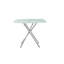 Table carrée 36 "en verre trempé givré